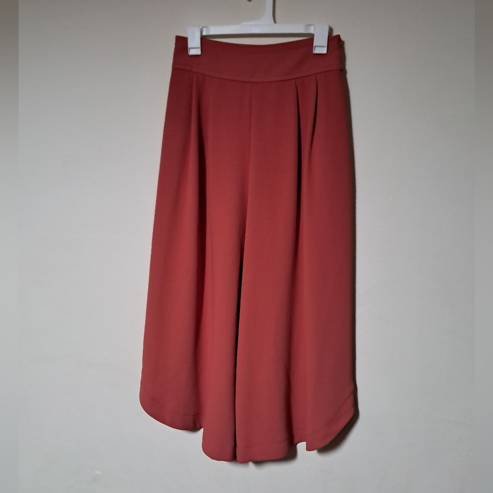 See by chloe women pleated Wide leg Culotte cropped trouser Assymetrical Sz. M